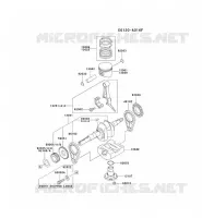 PISTON/VILEBREQUIN pour Kawasaki FE MOTORS