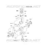 PISTON/VILEBREQUIN pour Kawasaki FE MOTORS