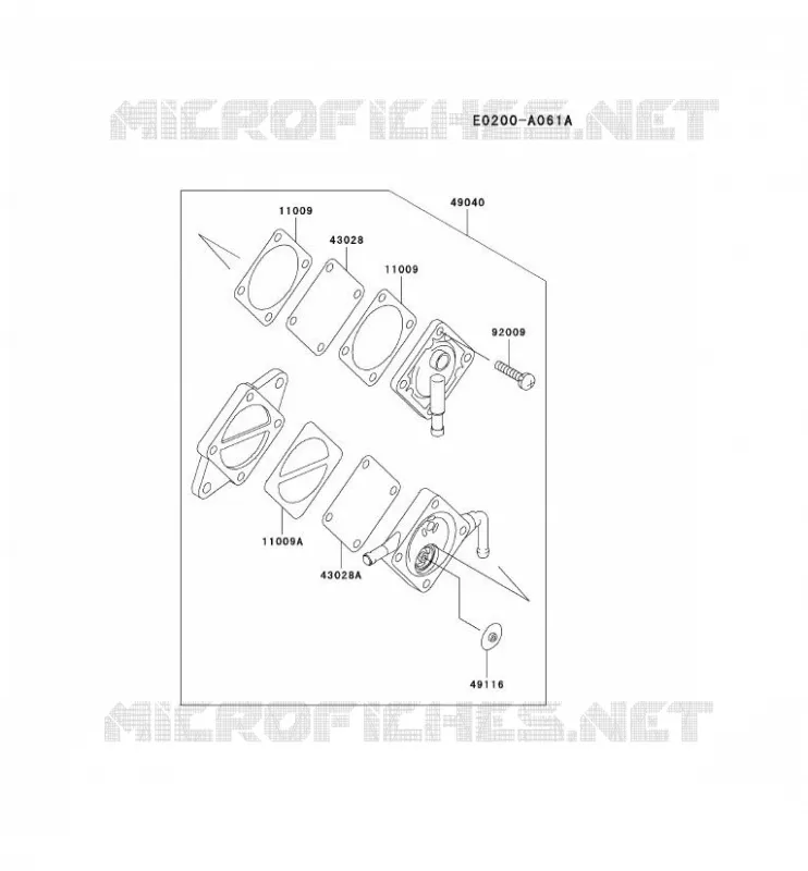 RESERVOIR CARBURANT/ROBINET Kawasaki Petits Moteurs FE FE290D FE MOTORS  FE290D-AS25