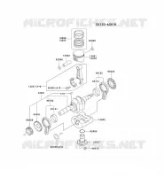 PISTON/VILEBREQUIN pour Kawasaki FE MOTORS