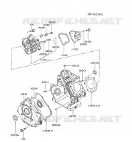 CULASSE/CARTER MOTEUR pour Kawasaki FE MOTORS