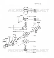 PISTON/VILEBREQUIN pour Kawasaki FE MOTORS