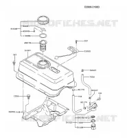 RESERVOIR CARBURANT/ROBINET pour Kawasaki FE MOTORS