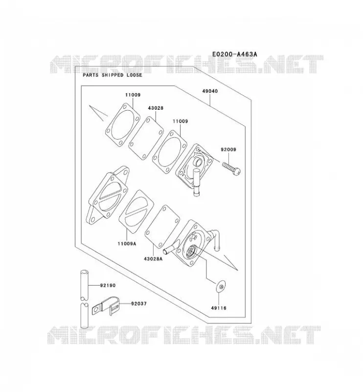 RESERVOIR CARBURANT/ROBINET Kawasaki Petits Moteurs FE FE290D FE MOTORS  FE290D-CS00