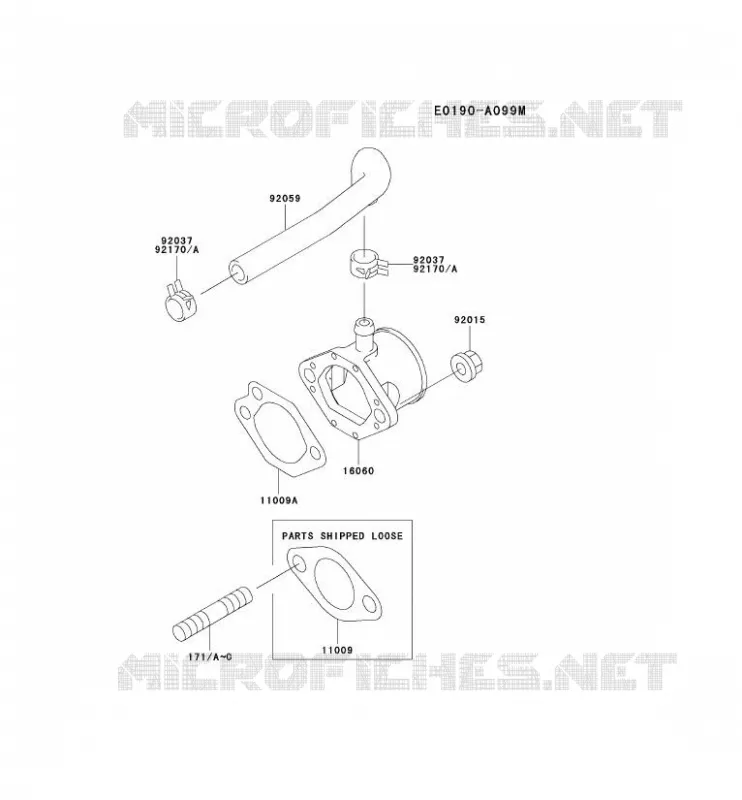 FILTRE &Agrave; AIR/POT D'&Egrave;CHAPPEMENT Kawasaki Petits Moteurs FE FE290D FE MOTORS  FE290D-CS08