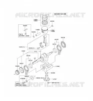 PISTON/VILEBREQUIN pour Kawasaki FE MOTORS