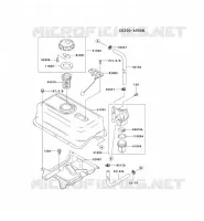 RESERVOIR CARBURANT/ROBINET pour Kawasaki FE MOTORS
