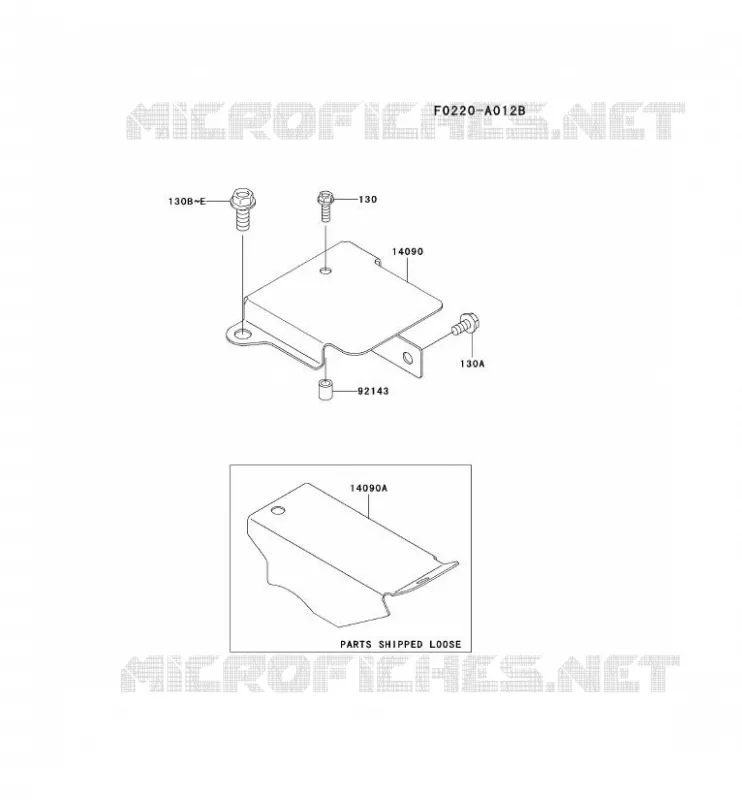 FREIN/COUVERCLE Kawasaki Petits Moteurs FE FE290D FE MOTORS  FE290D-CS26