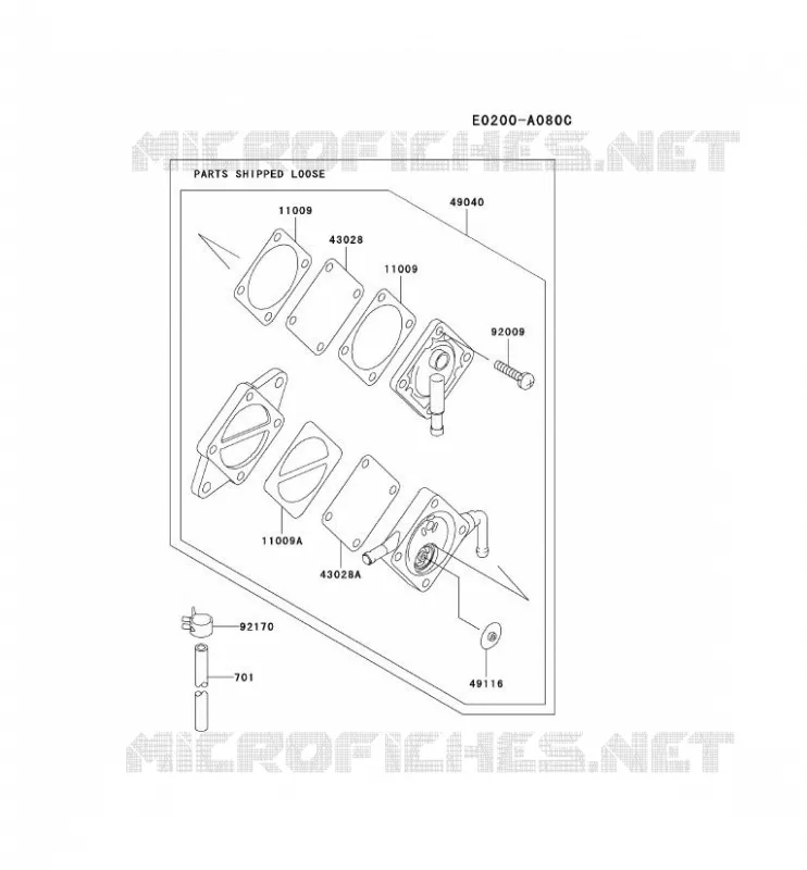 RESERVOIR CARBURANT/ROBINET Kawasaki Petits Moteurs FE FE290D FE MOTORS  FE290D-CS26