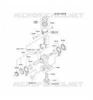 PISTON/VILEBREQUIN pour Kawasaki FE MOTORS