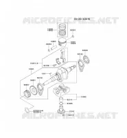 PISTON/VILEBREQUIN pour Kawasaki FE MOTORS