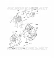 CULASSE/CARTER MOTEUR pour Kawasaki FE MOTORS