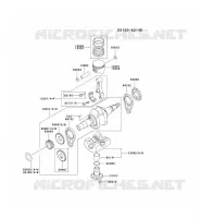 PISTON/VILEBREQUIN pour Kawasaki FE MOTORS