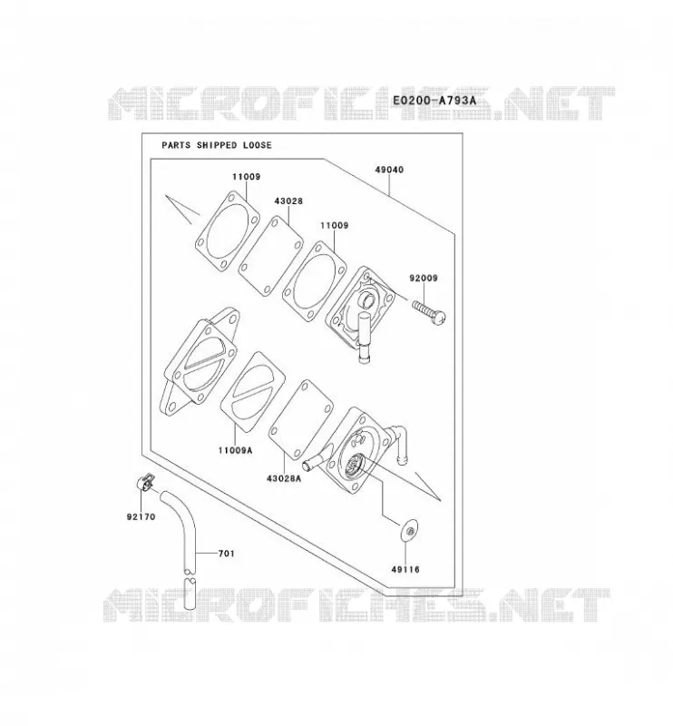 RESERVOIR CARBURANT/ROBINET Kawasaki Petits Moteurs FE FE350D FE MOTORS  FE350D-CS28