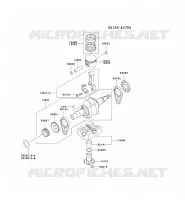 PISTON/VILEBREQUIN pour Kawasaki FE MOTORS