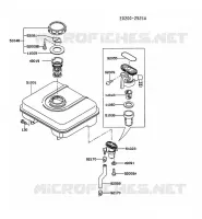 RESERVOIR CARBURANT/ROBINET pour Kawasaki FG MOTORS