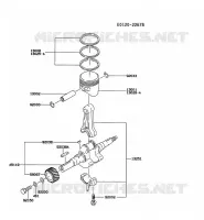 PISTON/VILEBREQUIN pour Kawasaki FG MOTORS