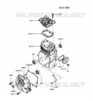 CULASSE/CARTER MOTEUR pour Kawasaki FG MOTORS