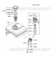 RESERVOIR CARBURANT/ROBINET pour Kawasaki FG MOTORS