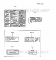 LABEL pour Kawasaki FG MOTORS