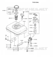 RESERVOIR CARBURANT/ROBINET pour Kawasaki FG MOTORS