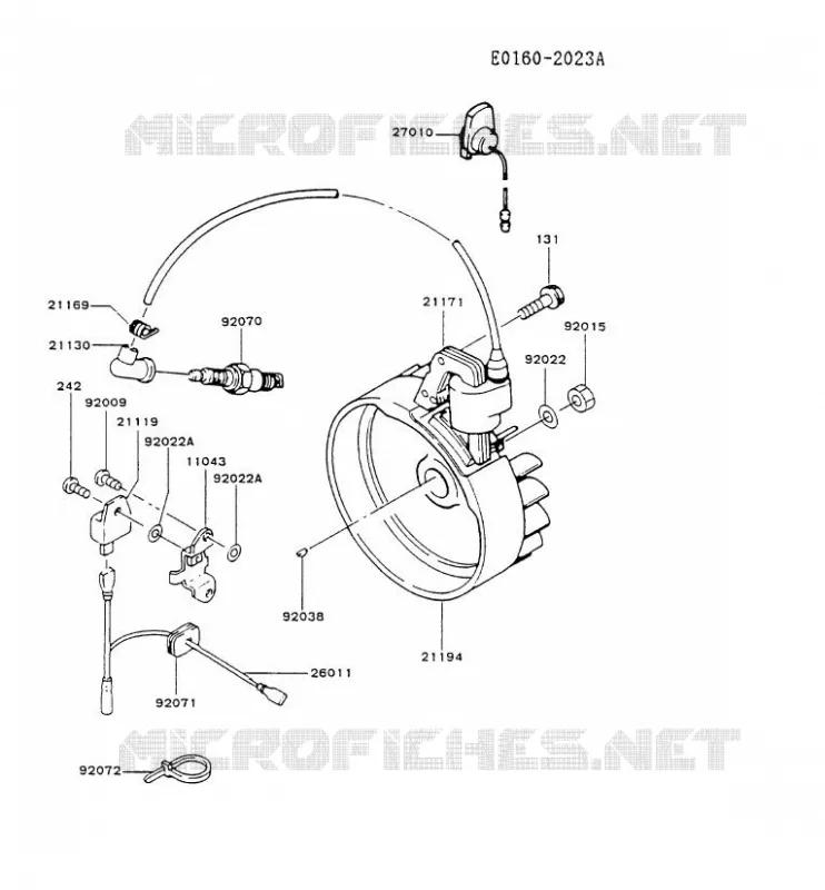 &Eacute;QUIPEMENT ELECTRIQUE Kawasaki Petits Moteurs FG FG150G FG MOTORS  FG150G-AV00