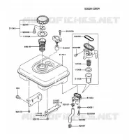 RESERVOIR CARBURANT/ROBINET pour Kawasaki FG MOTORS