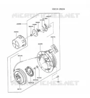 D&Eacute;MARREUR pour Kawasaki FG MOTORS