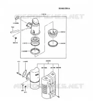 FILTRE &Agrave; AIR/POT D'&Egrave;CHAPPEMENT pour Kawasaki FG MOTORS