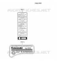 LABEL pour Kawasaki FG MOTORS
