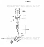 PISTON/VILEBREQUIN pour Kawasaki FG MOTORS