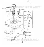 RESERVOIR CARBURANT/ROBINET pour Kawasaki FG MOTORS