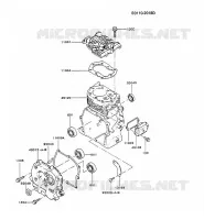 CULASSE/CARTER MOTEUR pour Kawasaki FG MOTORS