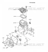 CULASSE/CARTER MOTEUR pour Kawasaki FG MOTORS