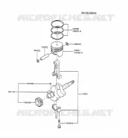 PISTON/VILEBREQUIN pour Kawasaki FG MOTORS