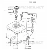 RESERVOIR CARBURANT/ROBINET pour Kawasaki FG MOTORS