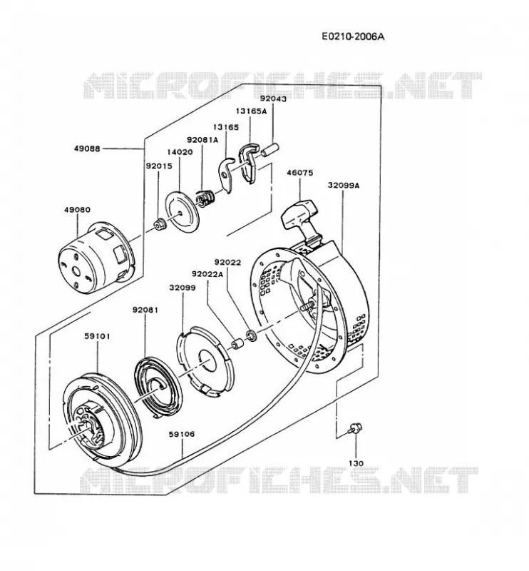 D&Eacute;MARREUR Kawasaki Petits Moteurs FG FG200D FG MOTORS  FG200D-AS03