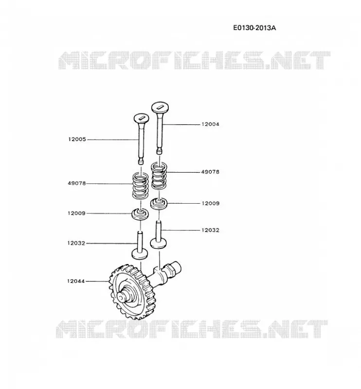 SOUPAPE/ARBRE A CAME Kawasaki Petits Moteurs FG FG200D FG MOTORS  FG200D-AS04