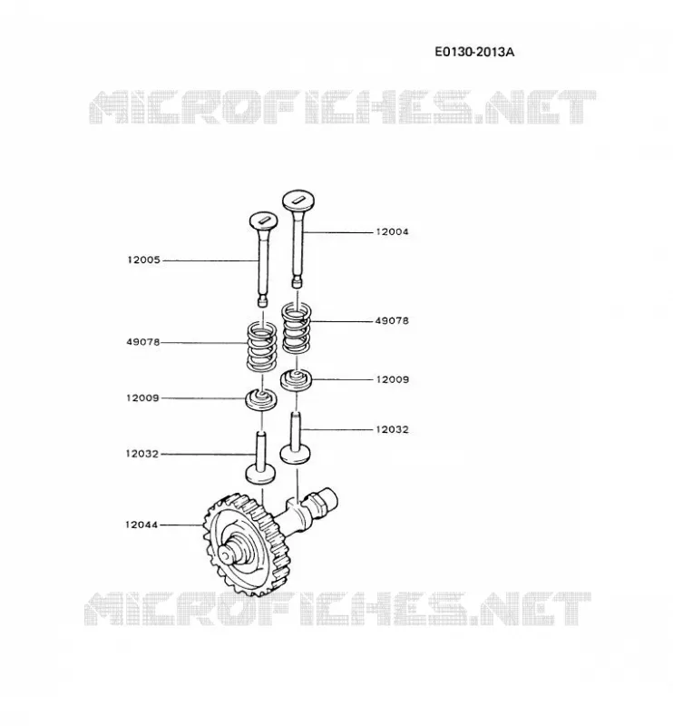 SOUPAPE/ARBRE A CAME Kawasaki Petits Moteurs FG FG200D FG MOTORS  FG200D-AS51
