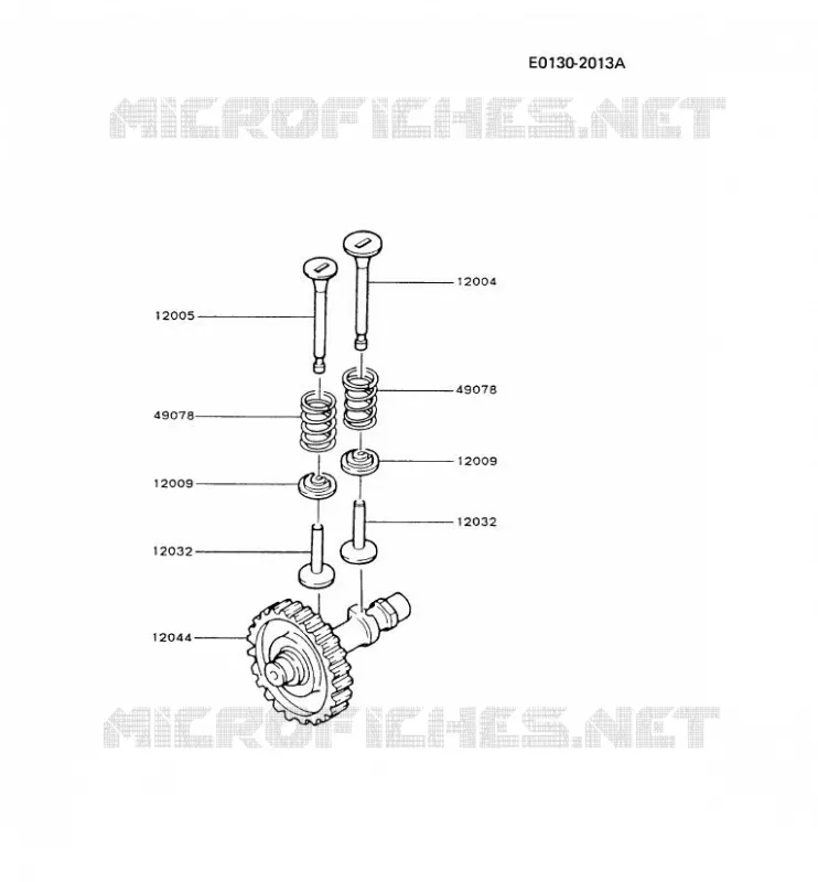 SOUPAPE/ARBRE A CAME Kawasaki Petits Moteurs FG FG200D FG MOTORS  FG200D-CS50