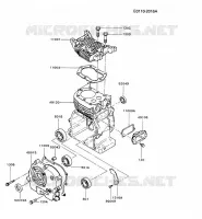 CULASSE/CARTER MOTEUR pour Kawasaki FG MOTORS