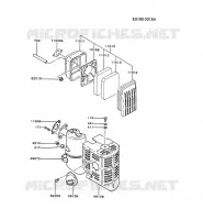 FILTRE &Agrave; AIR/POT D'&Egrave;CHAPPEMENT pour Kawasaki FG MOTORS