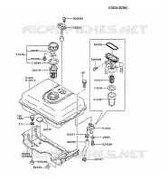 RESERVOIR CARBURANT/ROBINET pour Kawasaki FG MOTORS
