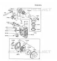 FILTRE &Agrave; AIR/POT D'&Egrave;CHAPPEMENT pour Kawasaki FG MOTORS