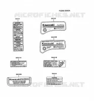 LABEL pour Kawasaki FG MOTORS