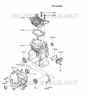 CULASSE/CARTER MOTEUR pour Kawasaki FG MOTORS