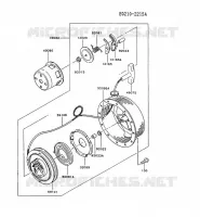 D&Eacute;MARREUR pour Kawasaki FG MOTORS