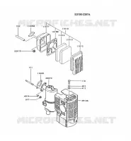 FILTRE &Agrave; AIR/POT D'&Egrave;CHAPPEMENT pour Kawasaki FG MOTORS