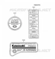 LABEL pour Kawasaki FG MOTORS