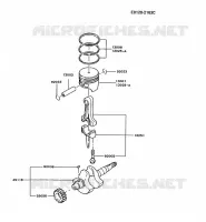 PISTON/VILEBREQUIN pour Kawasaki FG MOTORS